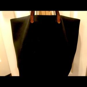 Madewell large leather tote